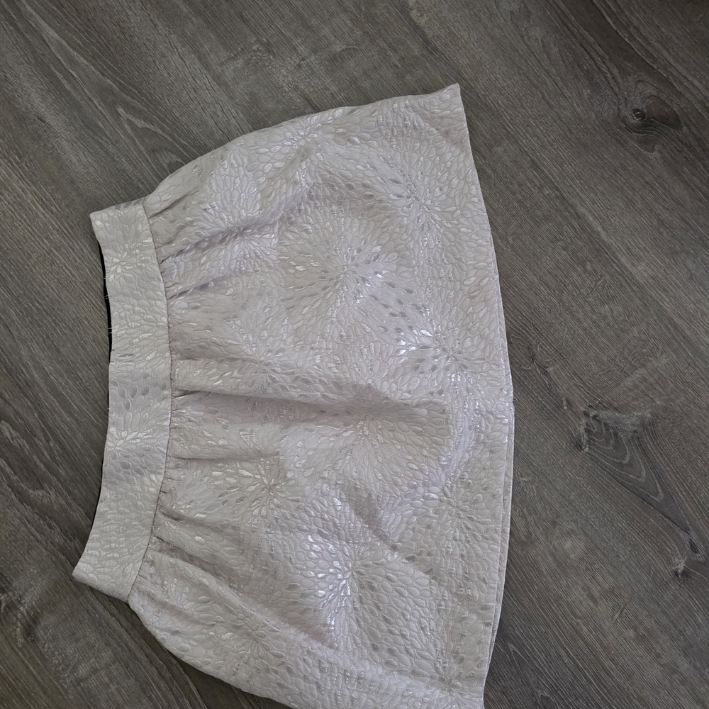 Charlotte Russe Cream A-Line Skirt